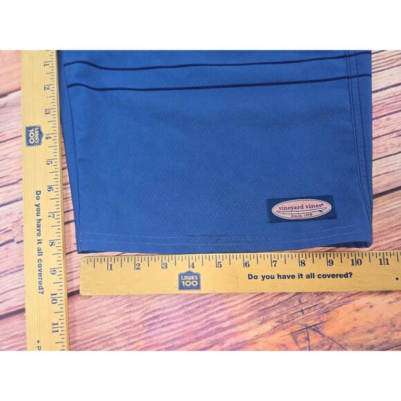 Vineyard Vines Mens Performance Swim Trunks 32 Blue Striped Swimwear Shorts - Picture 6 of 6
